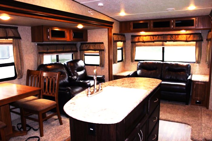 Inside of a recreational vehicle