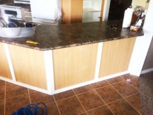 New countertop kitchen renovation
