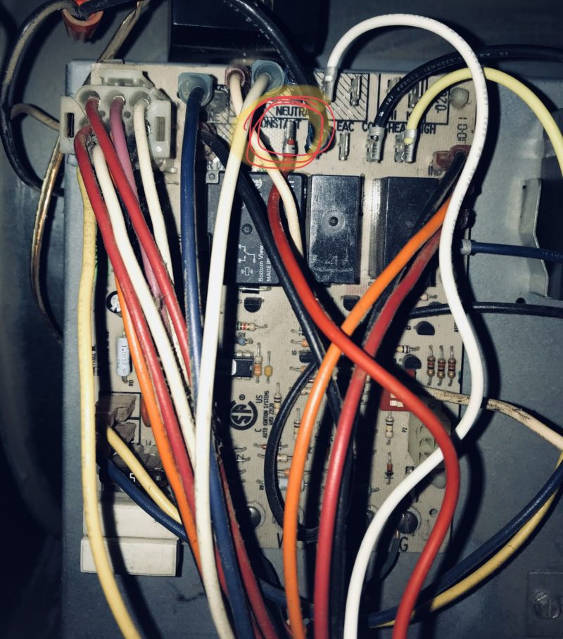 Furnace electrical board