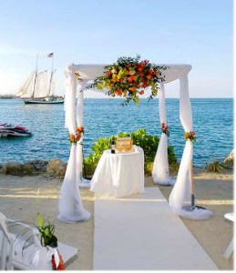 Waterfront Wedding Altar